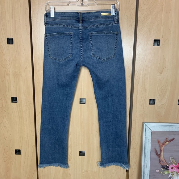 ANTHROPOLOGIE embellished slim straight ankle jean - Picture 5 of 8